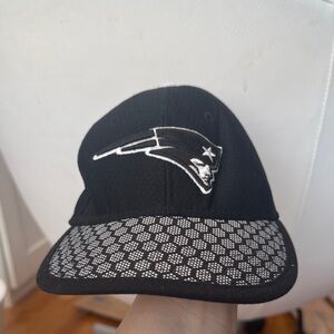 New England Patriots New Era 39THIRTY Fitted Hat/Black/gray child youth